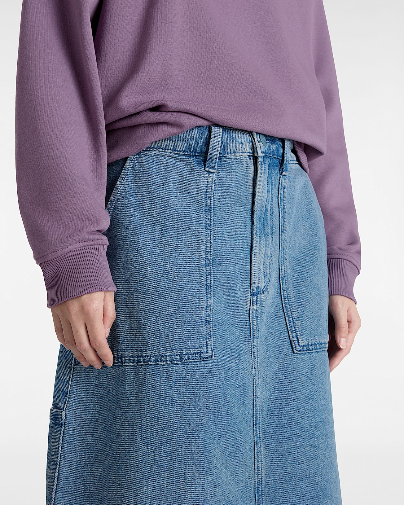 Falda en denim con diseño de carpintero Union Carpenter - 7
