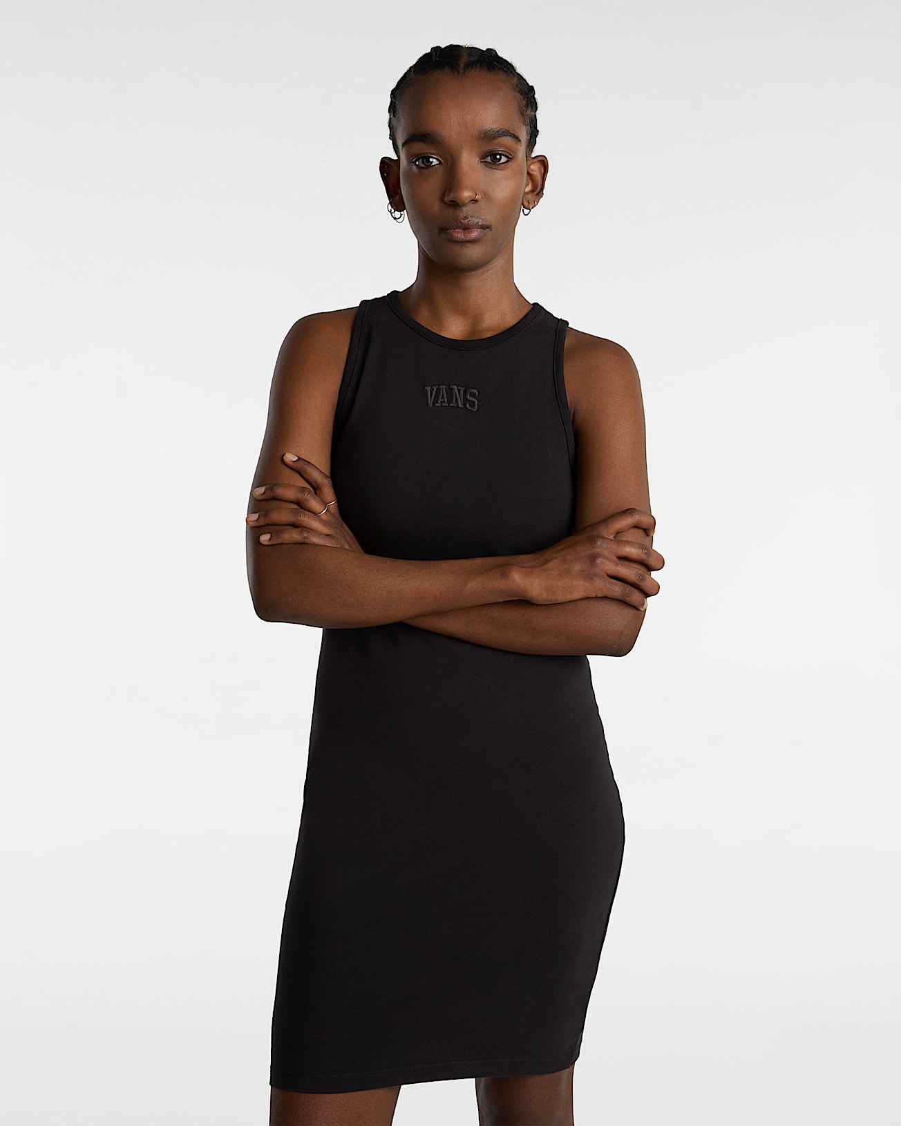 Varsity Tank Dress in Black| Vans CZ