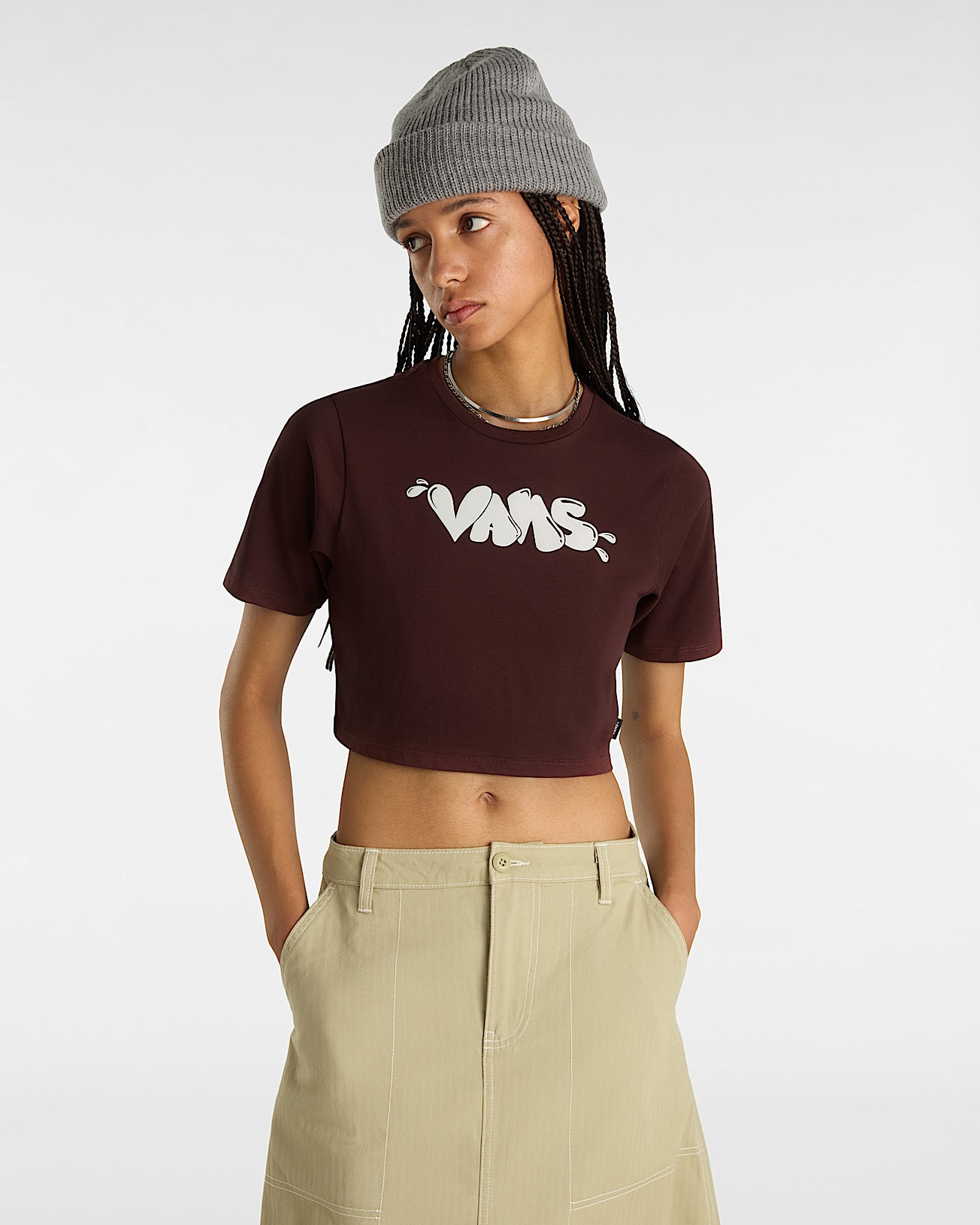 Busted Type Crew Crop T-Shirt - 3