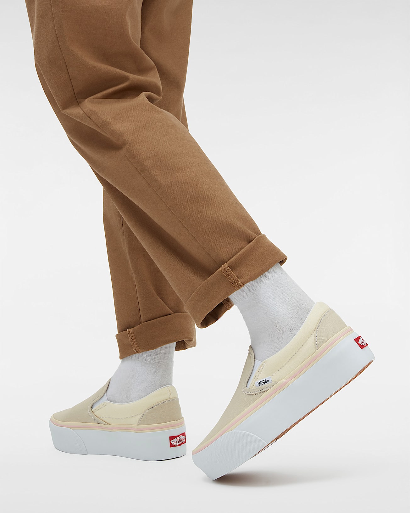 Classic Slip-On Checkerboard Stackform Shoes - 5