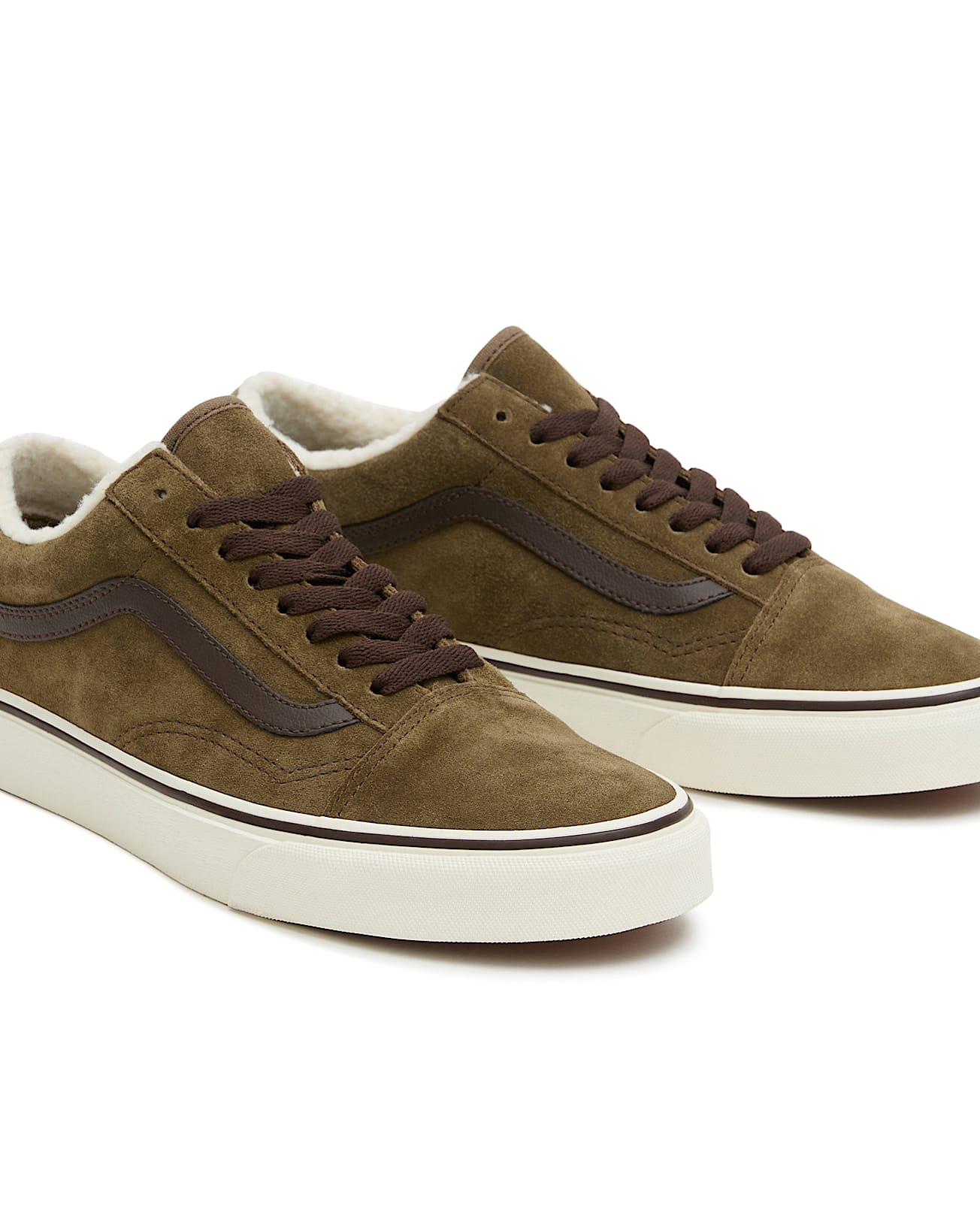 Old Skool Sherpa Shoes in Brown| Vans UK