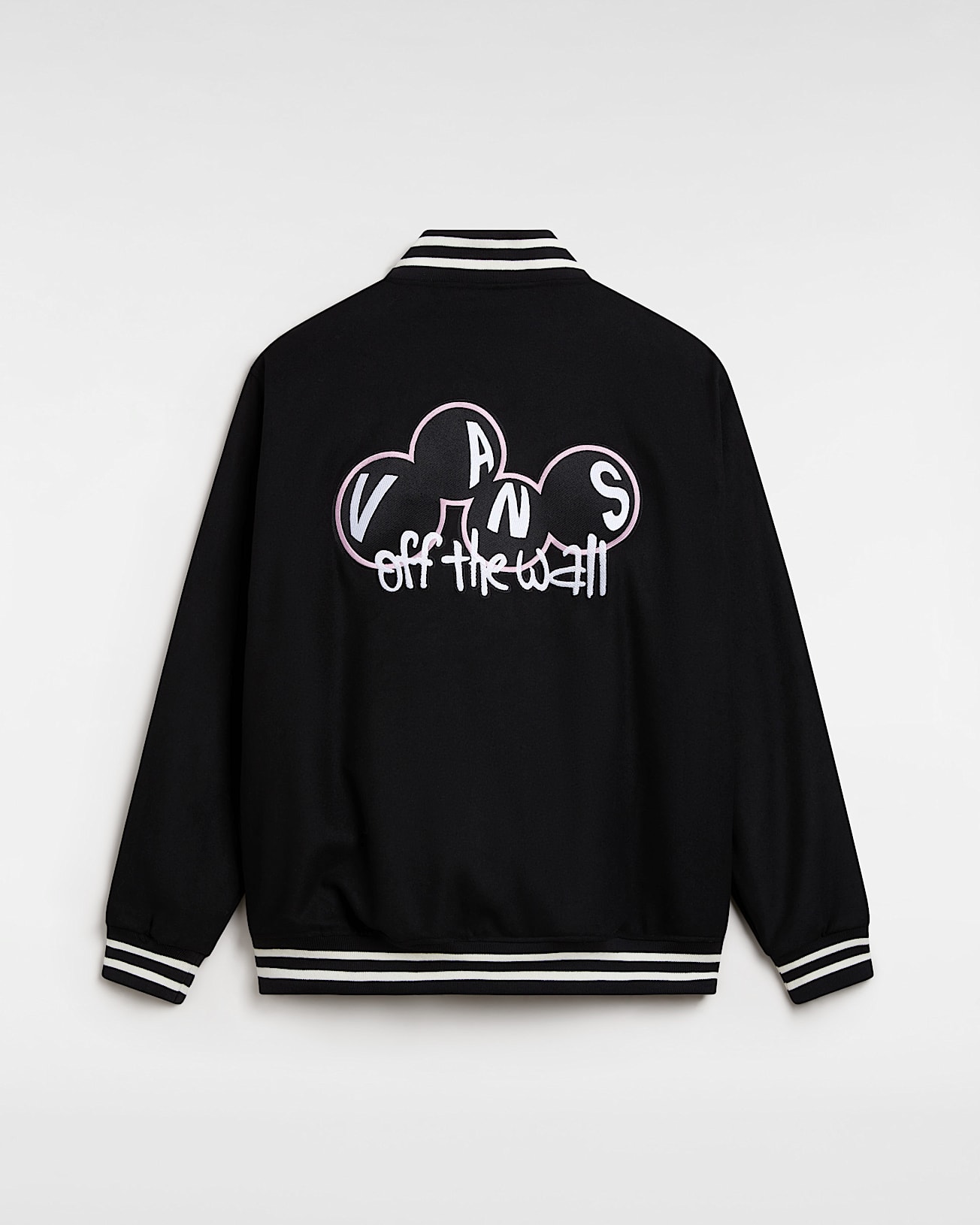ジャケット・アウター 00s Vans scull varsity stadium jacket Scuttle Baseball Jacket in Black| Vans SE