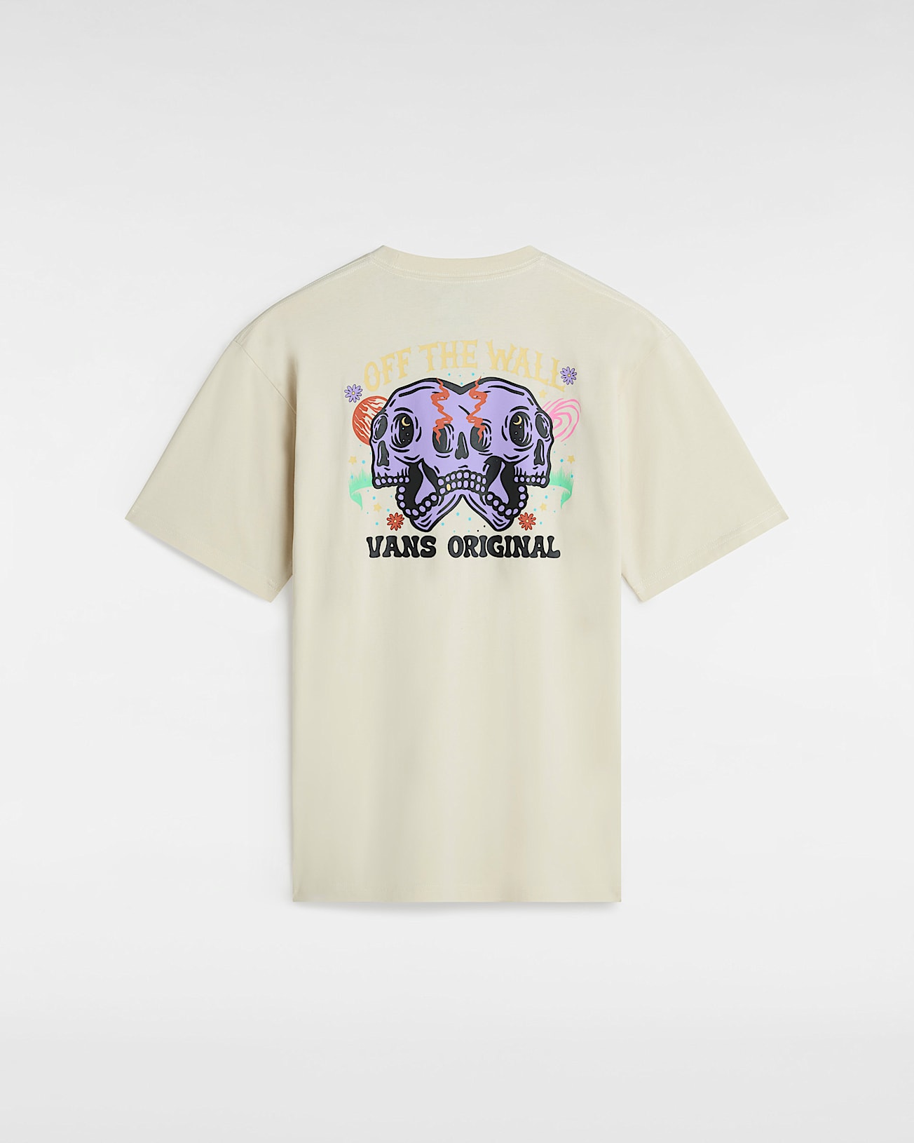 Skull Void Classic T-Shirt in Beige| Vans UK