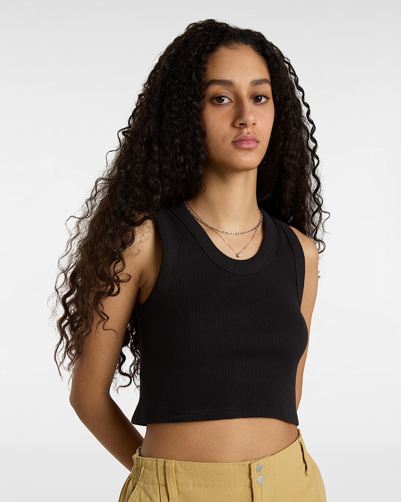 Camiseta de canalé sin mangas Drew - 3