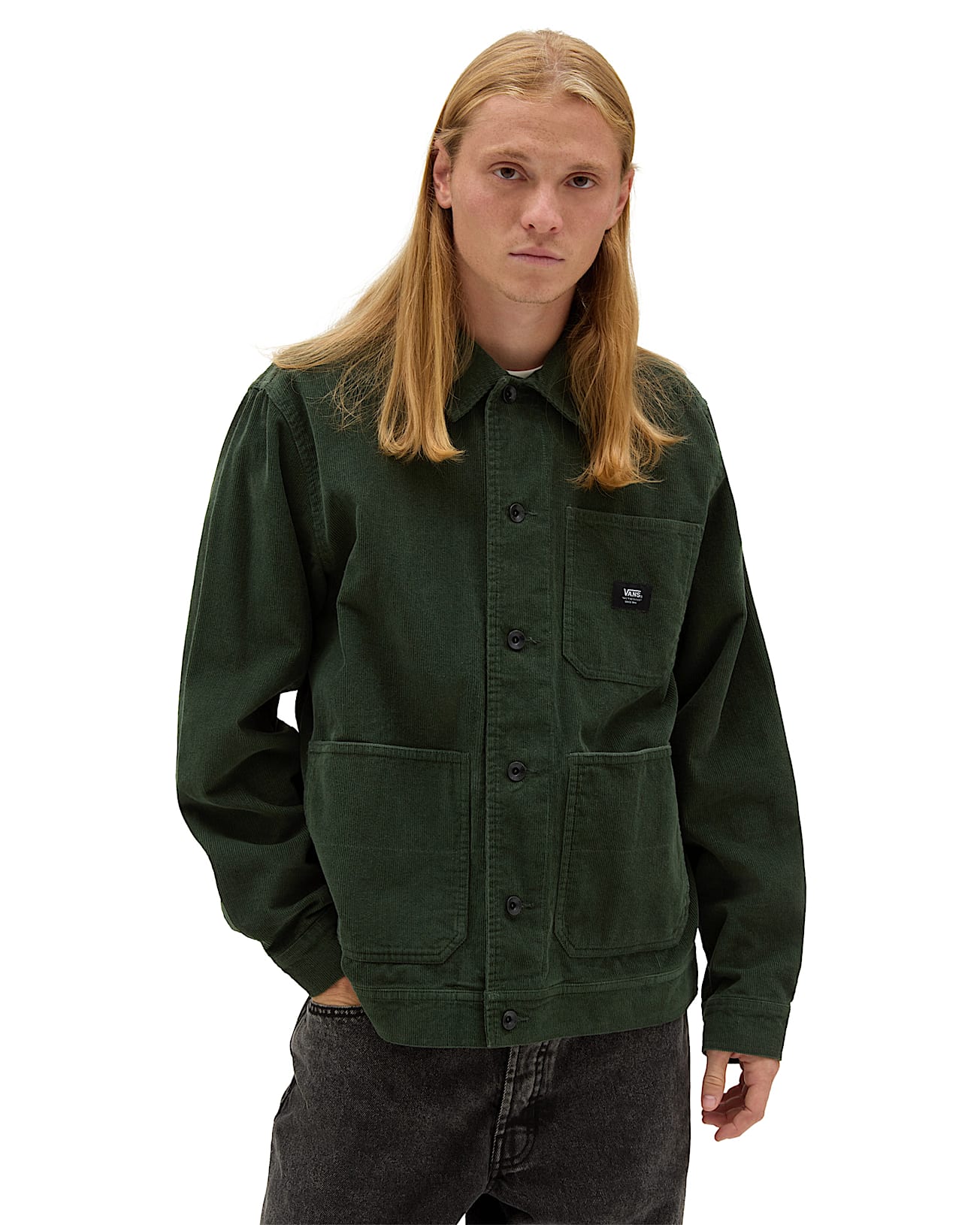 Drill Chore Corduroy Coat in Green| Vans UK