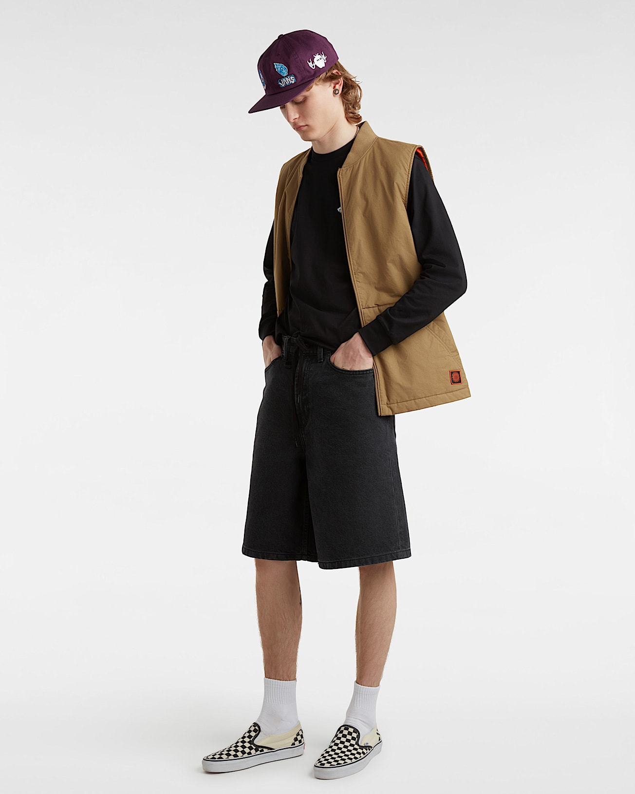Check-5 Baggy Denim Korte Broek - 6