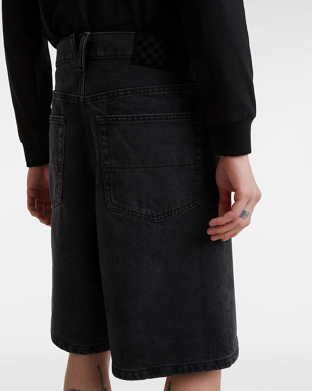 Check-5 Baggy Denim Korte Broek - 8