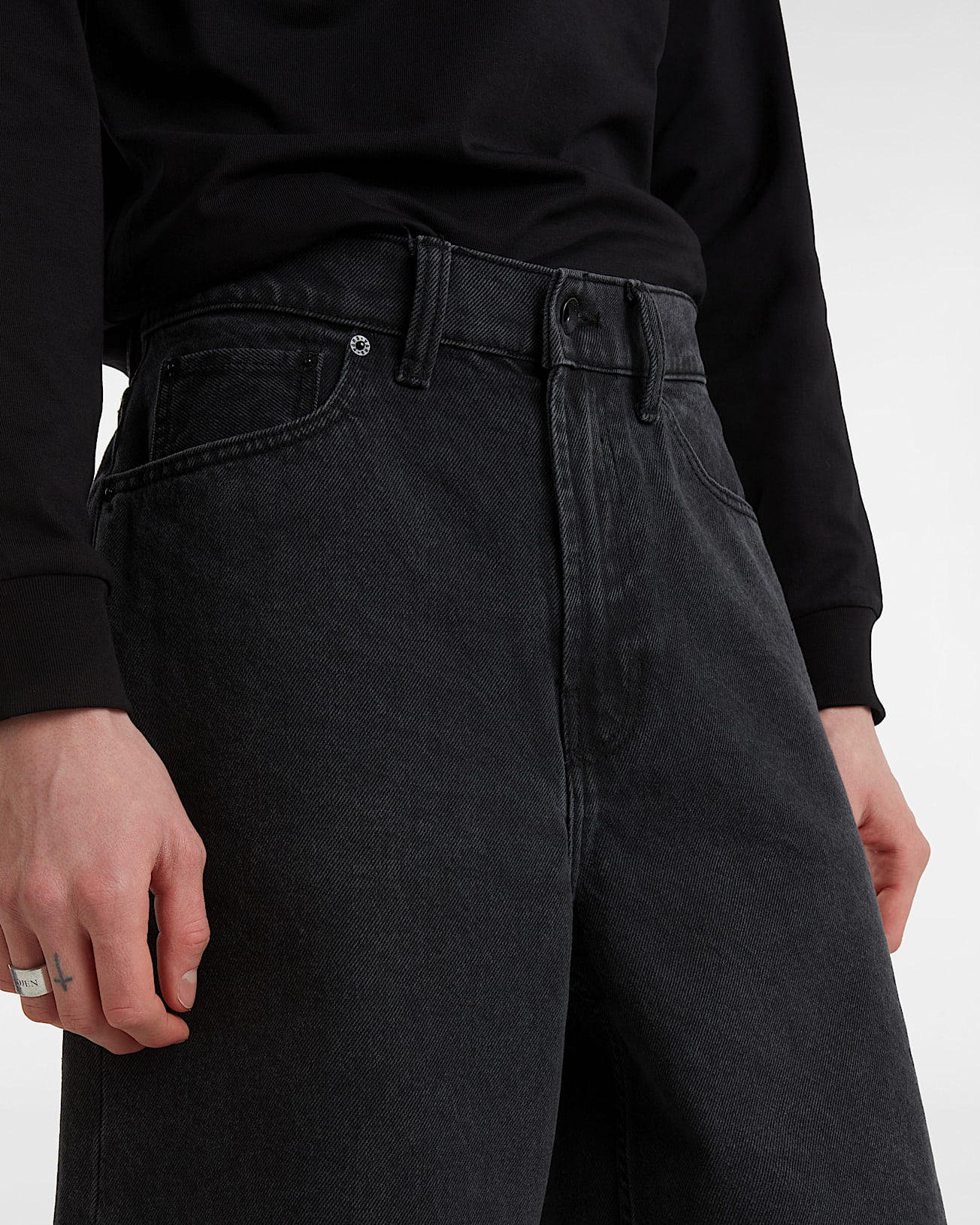 Check-5 Baggy Denim Korte Broek - 7