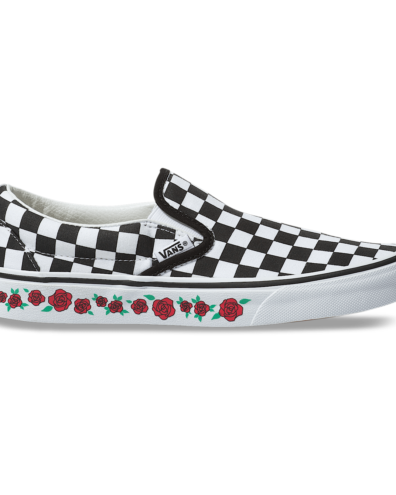 Gepersonaliseerde Checkerboard Rose Slip-On - 4