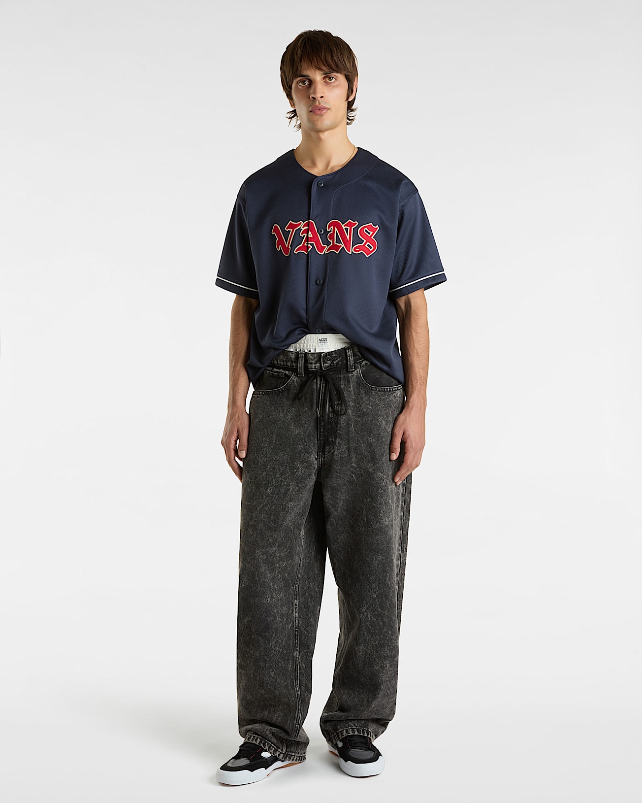 Check-5 Baggy Denim Trousers - 6