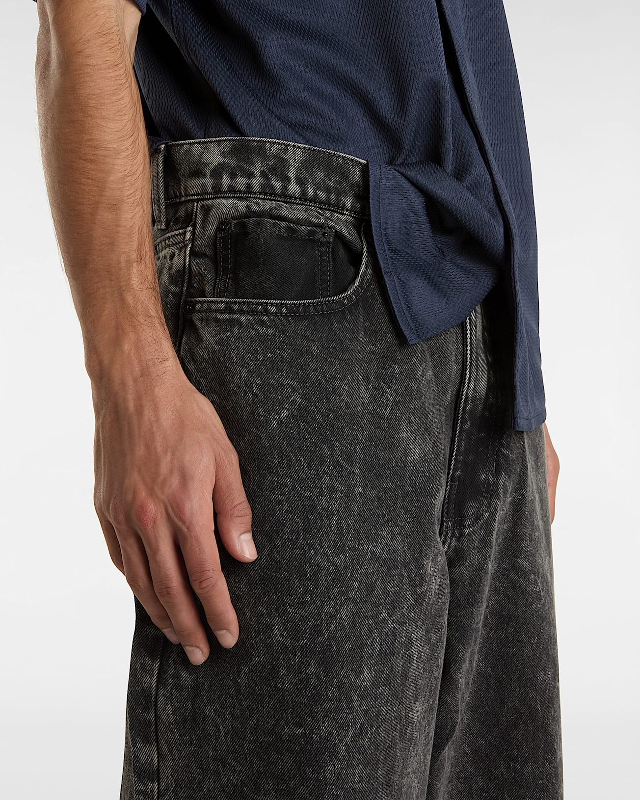 Check-5 Baggy Denim Trousers - 7