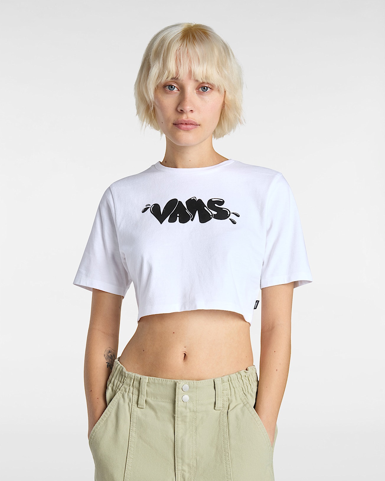 Busted Type Crop Rundhals-T-Shirt - 3