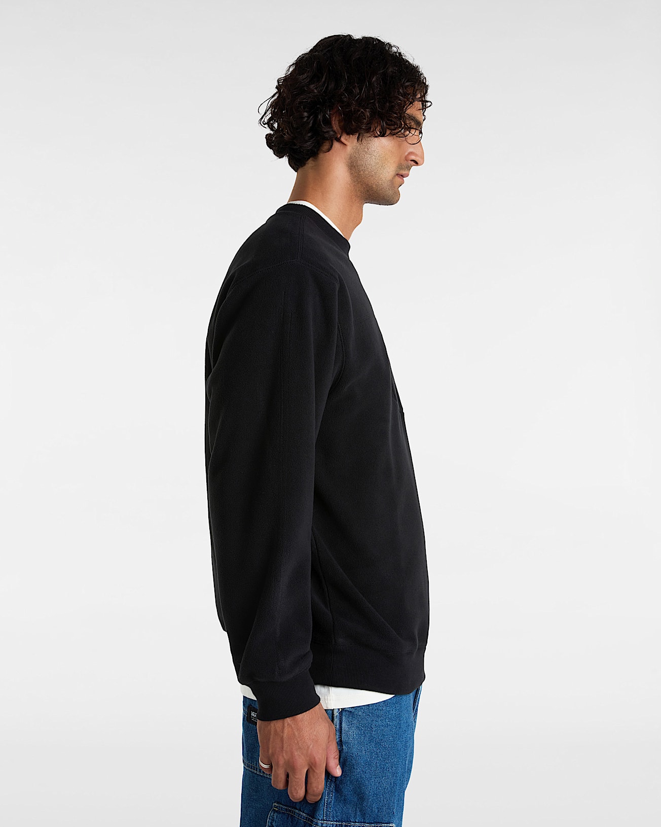 Carlo Polar Fleece Loose Crew Sweatshirt - 5