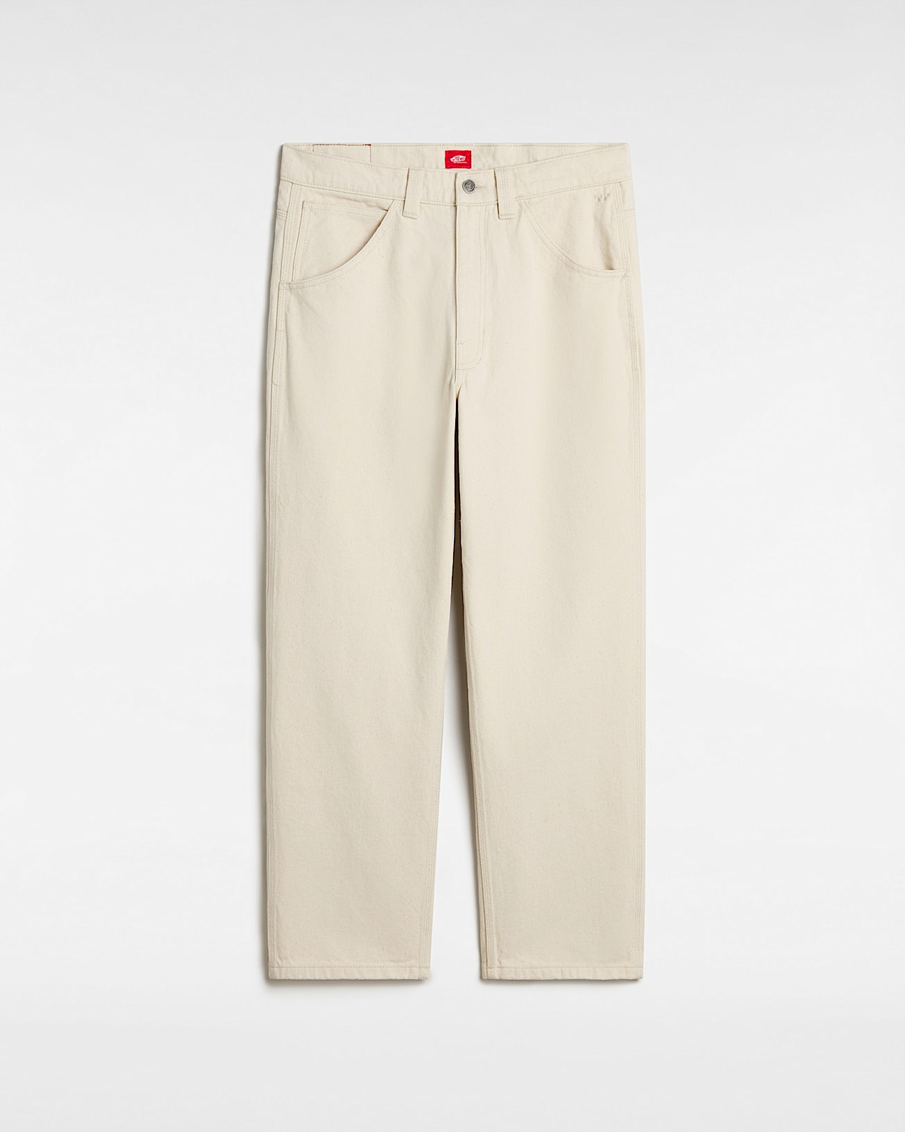 最高級のスーパー in Trousers Denim Check Skate Beige| DK Vans パンツ