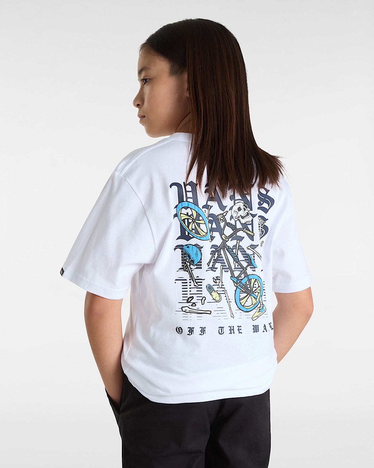 tkhhk_y Kids Shattered T-Shirt (8-14 Years) in White| Vans SE