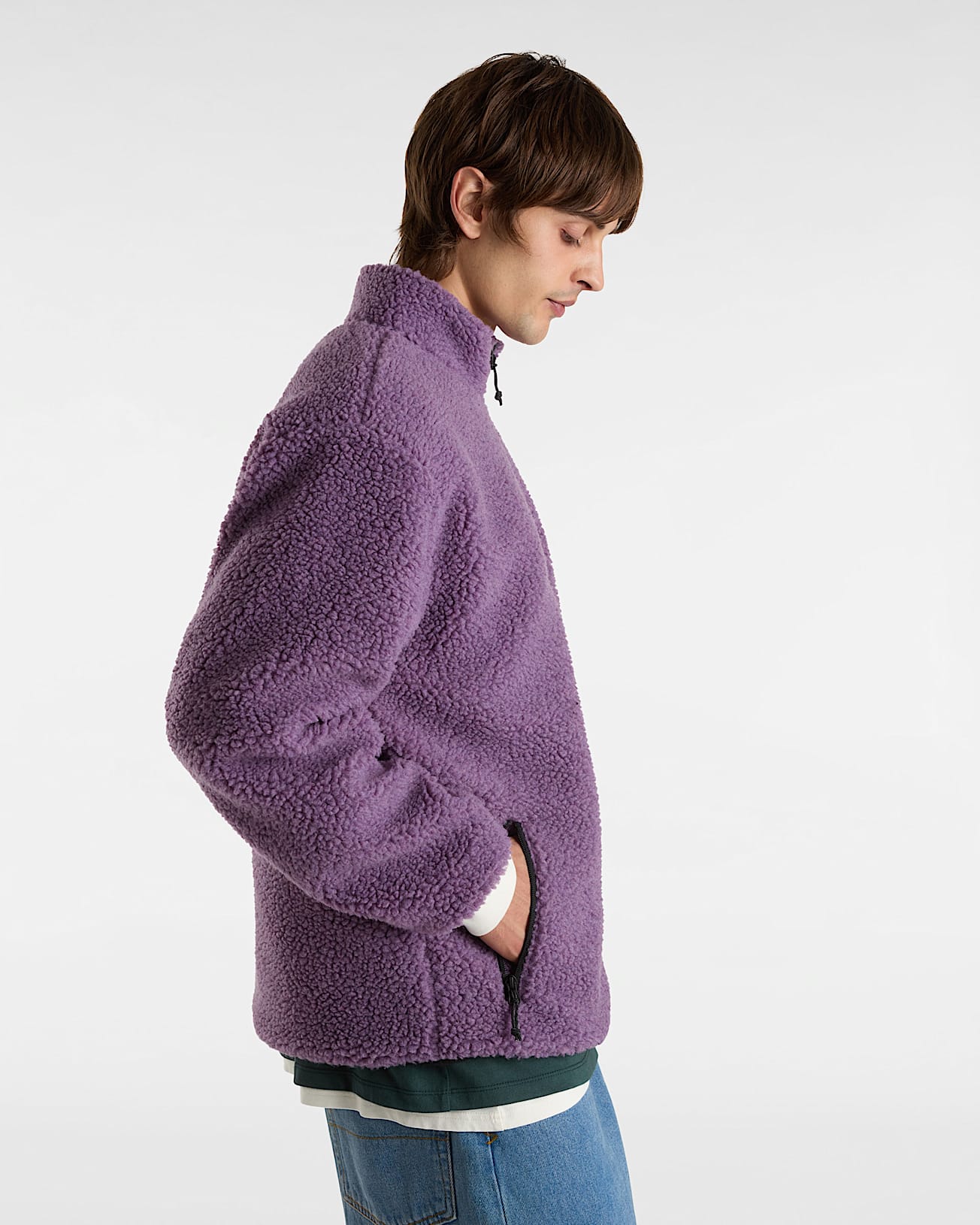Jazzy Full Zip Sherpa Jacket - 5