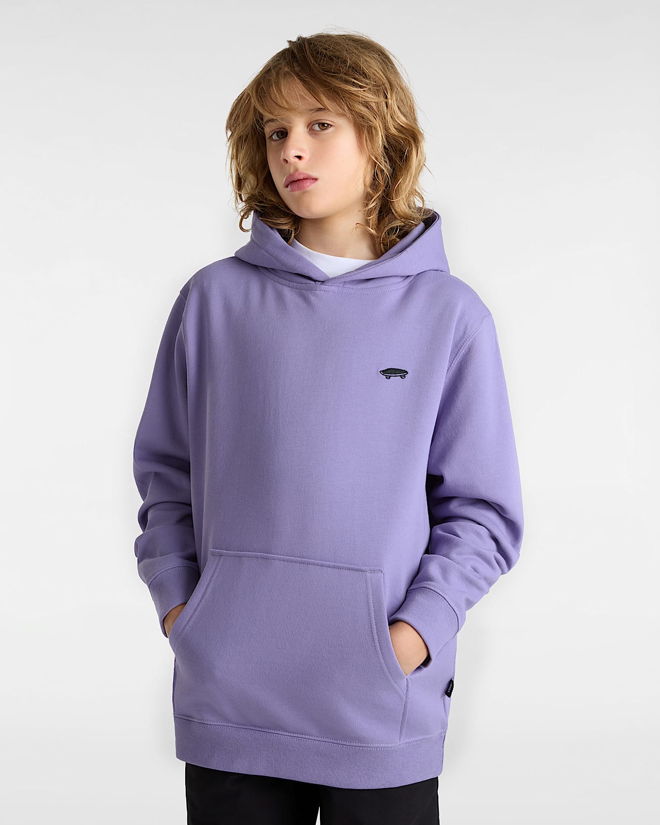 Kids Salton Pullover Hoodie (8-14 Years) in Purple| Vans CZ
