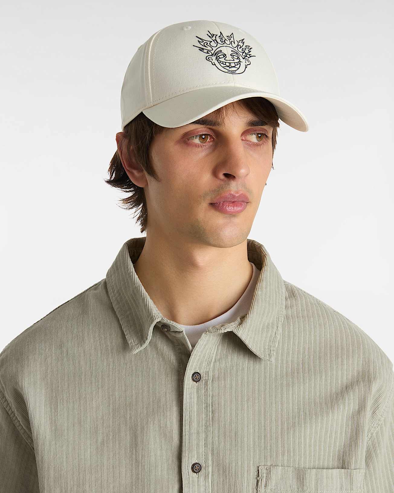 ★新春福袋2024★ Skate DK Vans White| in Hat Bill Curve Spike Smile 帽子
