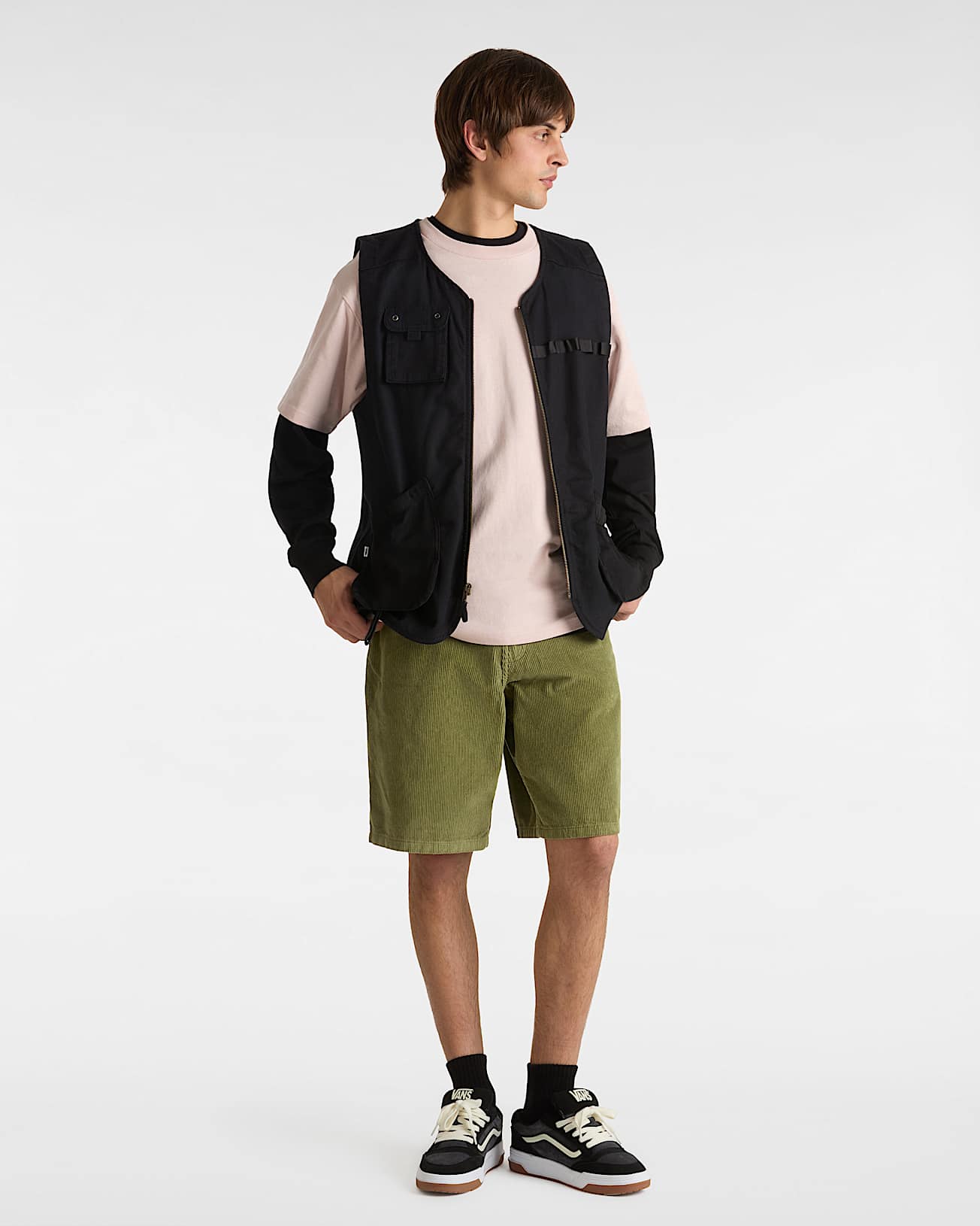 Pantalones cortos de pana Check-5 - 6