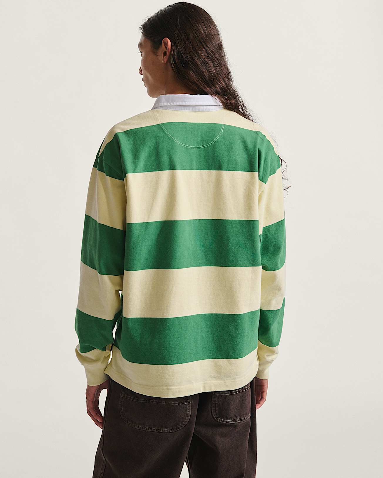 Ward Stripe Rugby Knit Polo