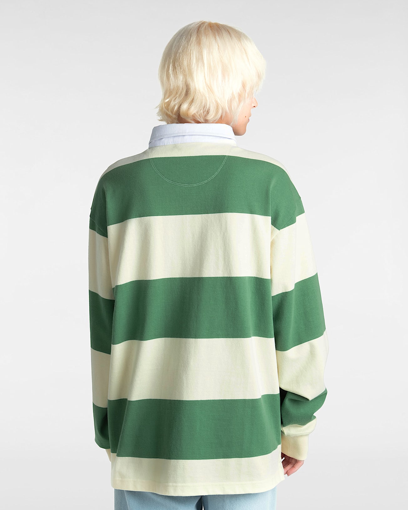 Ward Stripe Rugby Knit Polo