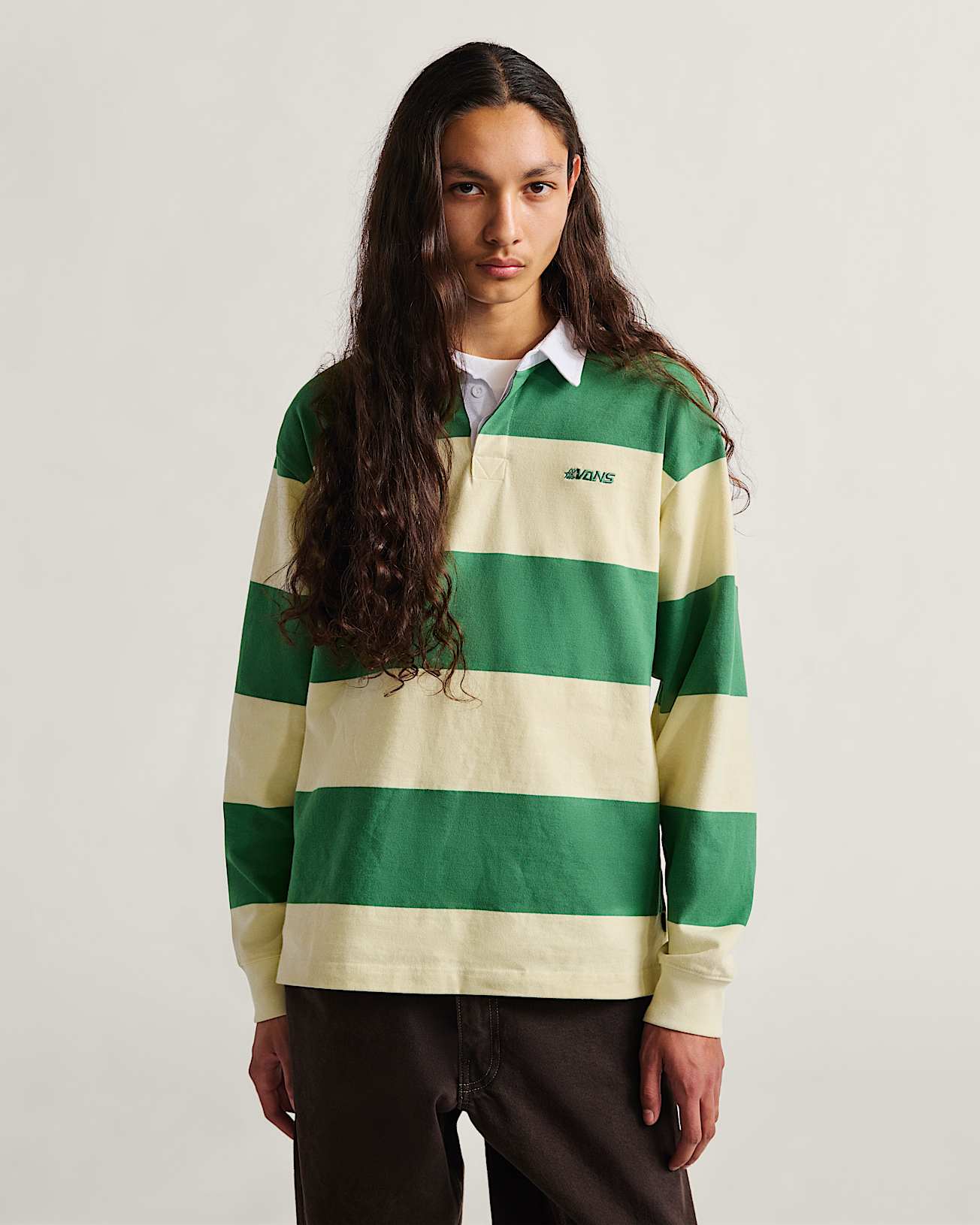 Ward Stripe Rugby Knit Polo