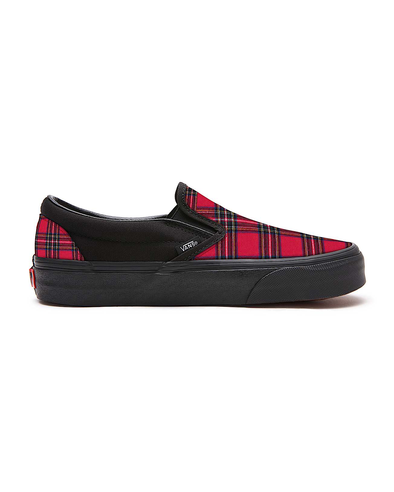 Customs Red Plaid Slip-On Platform - 2
