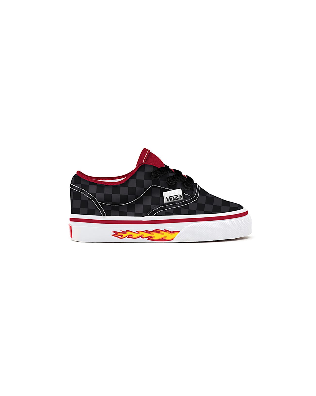Gepersonaliseerde Checkerboard Flame Authentic Peuterschoenen (1-4 jaar) - 2