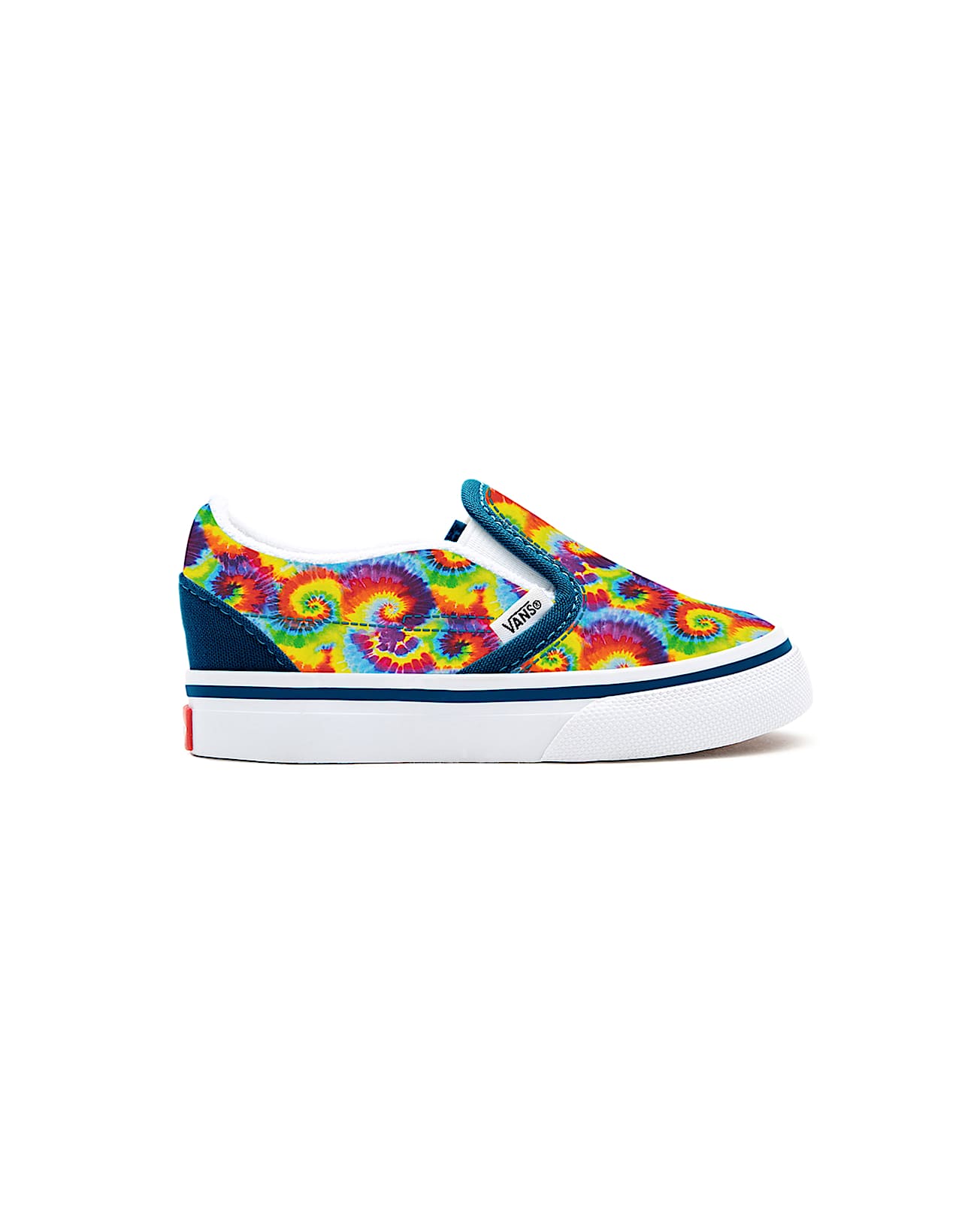 Toddler Customs Rainbow Tie Dye Slip-On Shoes (1-4 years) - 2