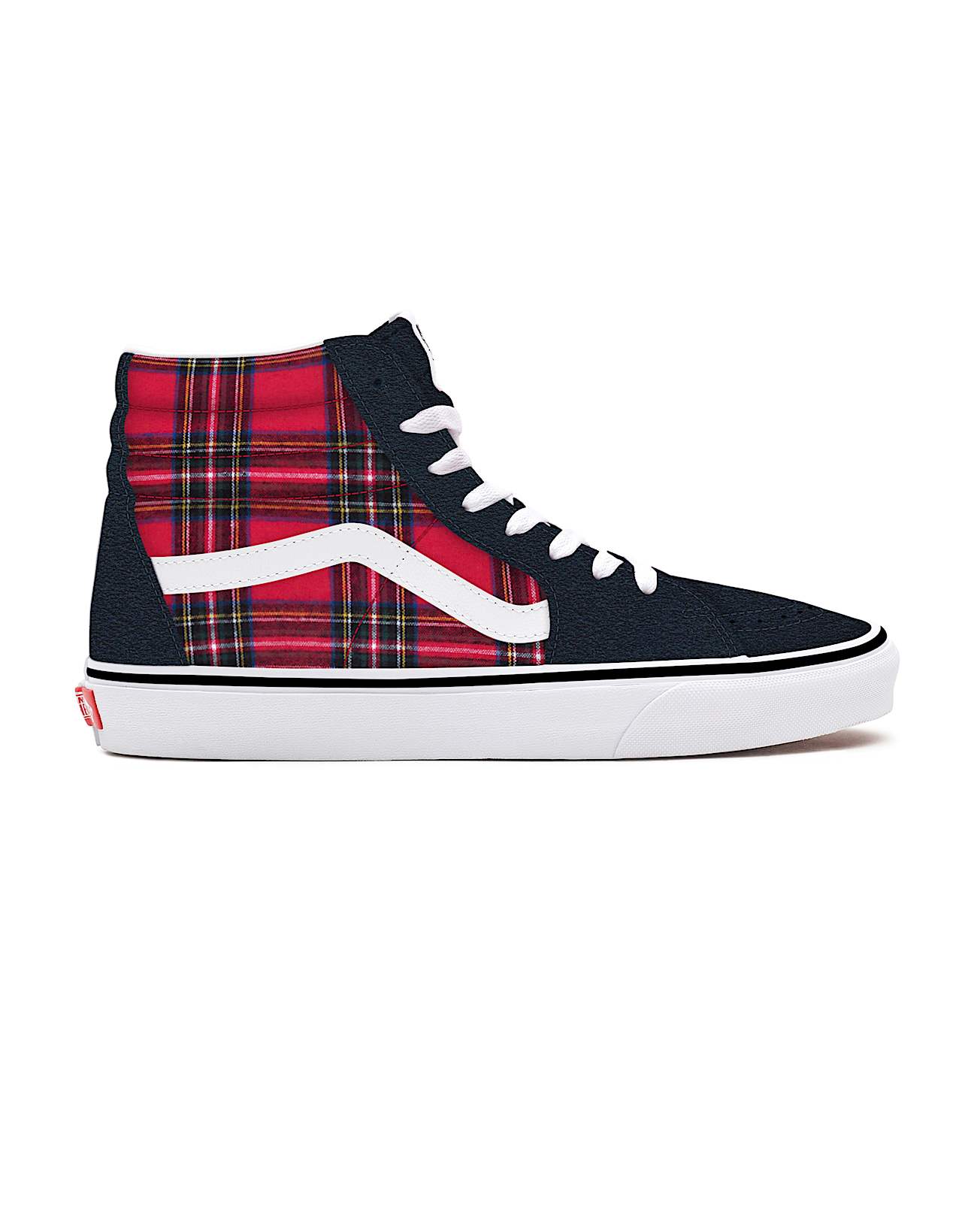Customs Red Plaid Sk8-Hi - 2