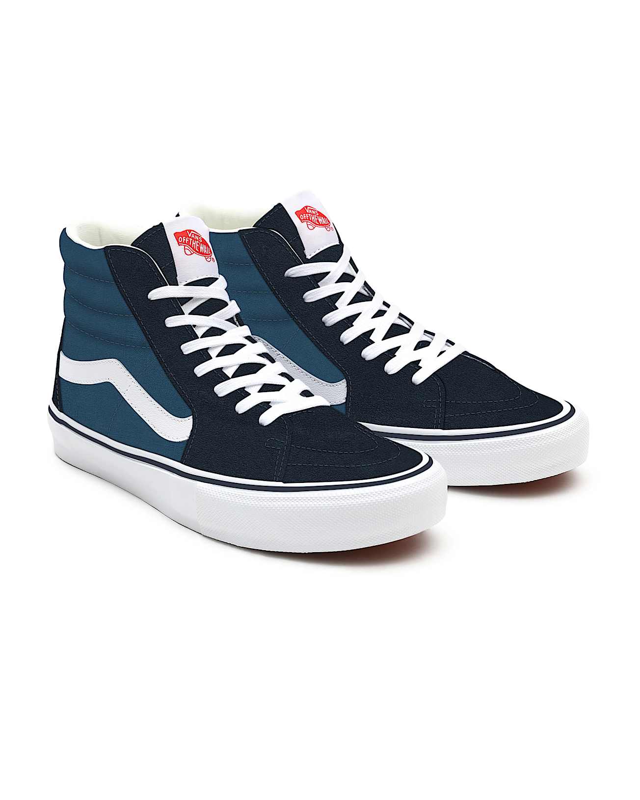 Customs Navy Sk8-Hi Wide Fit - 1