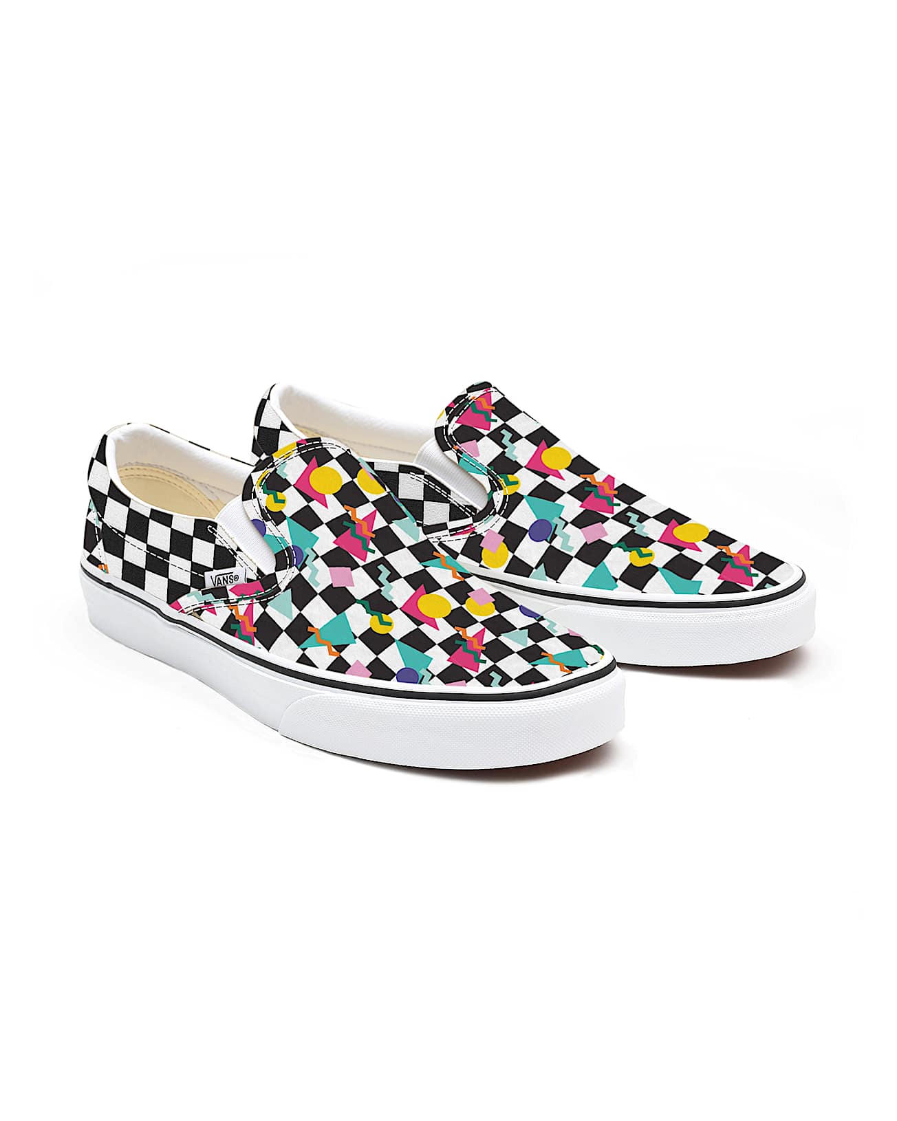 Gepersonaliseerde Geometric Checkerboard Slip-On - 1