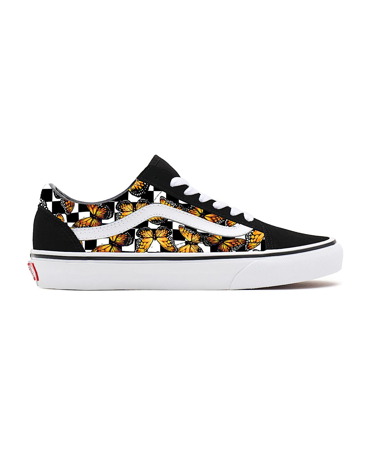 Vans Shoes Custom Butterfly Vans Customs Butterfly Checkerboard