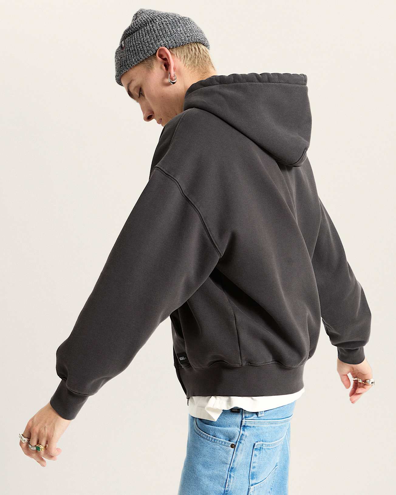 Felpa con zip e cappuccio Premium - 5