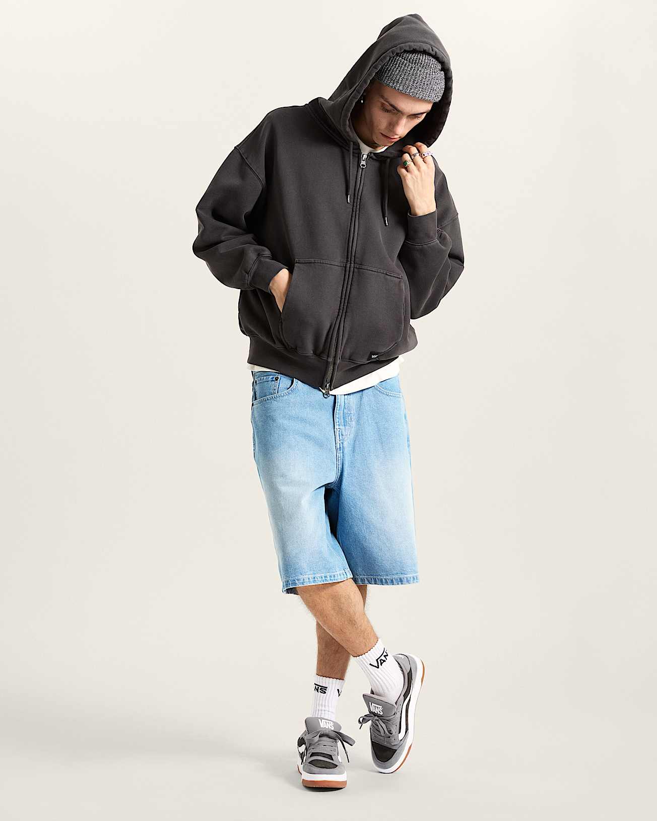 Felpa con zip e cappuccio Premium - 6