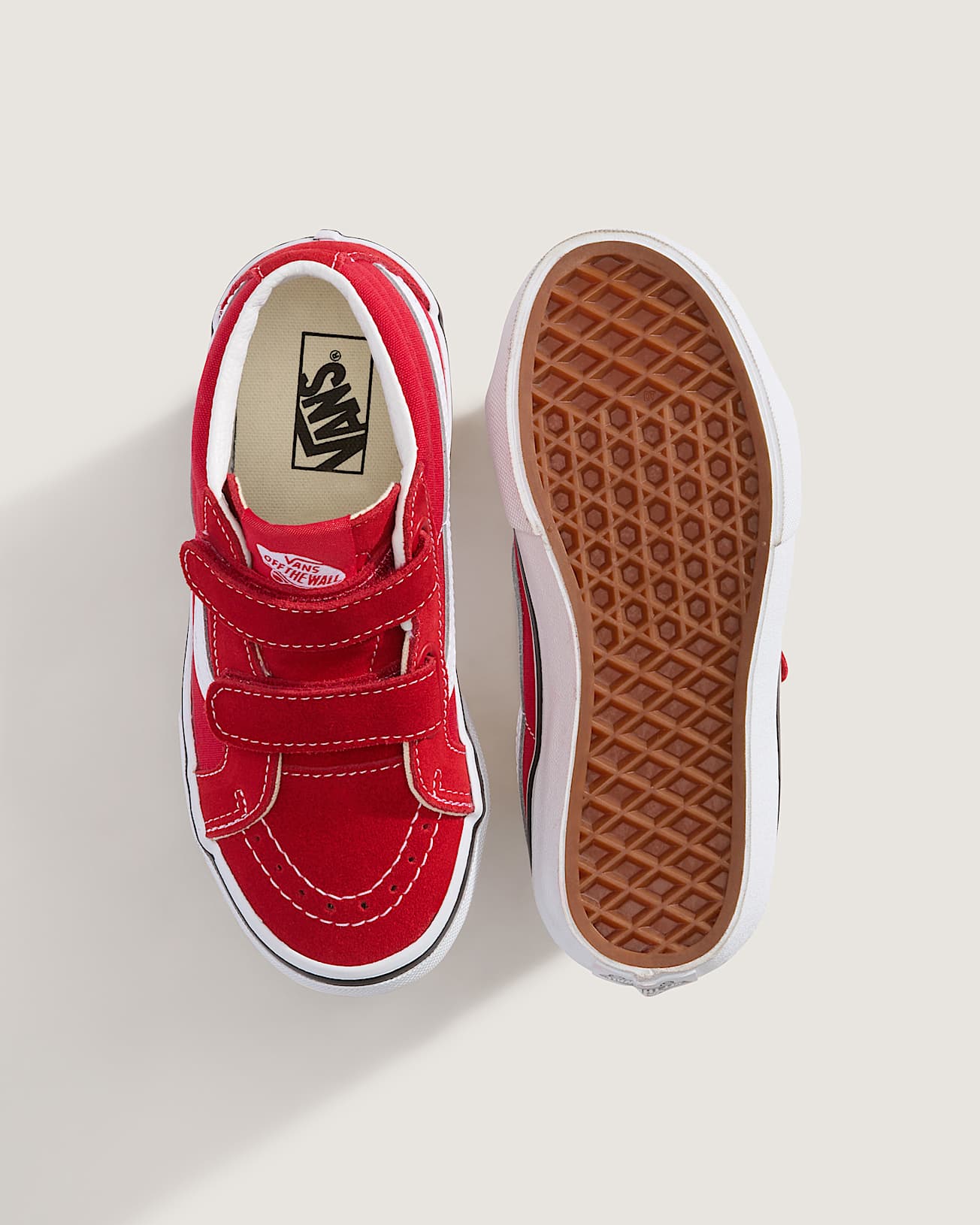 Kids SK8-Mid Shoes (4-8 years) in Red| Vans UK