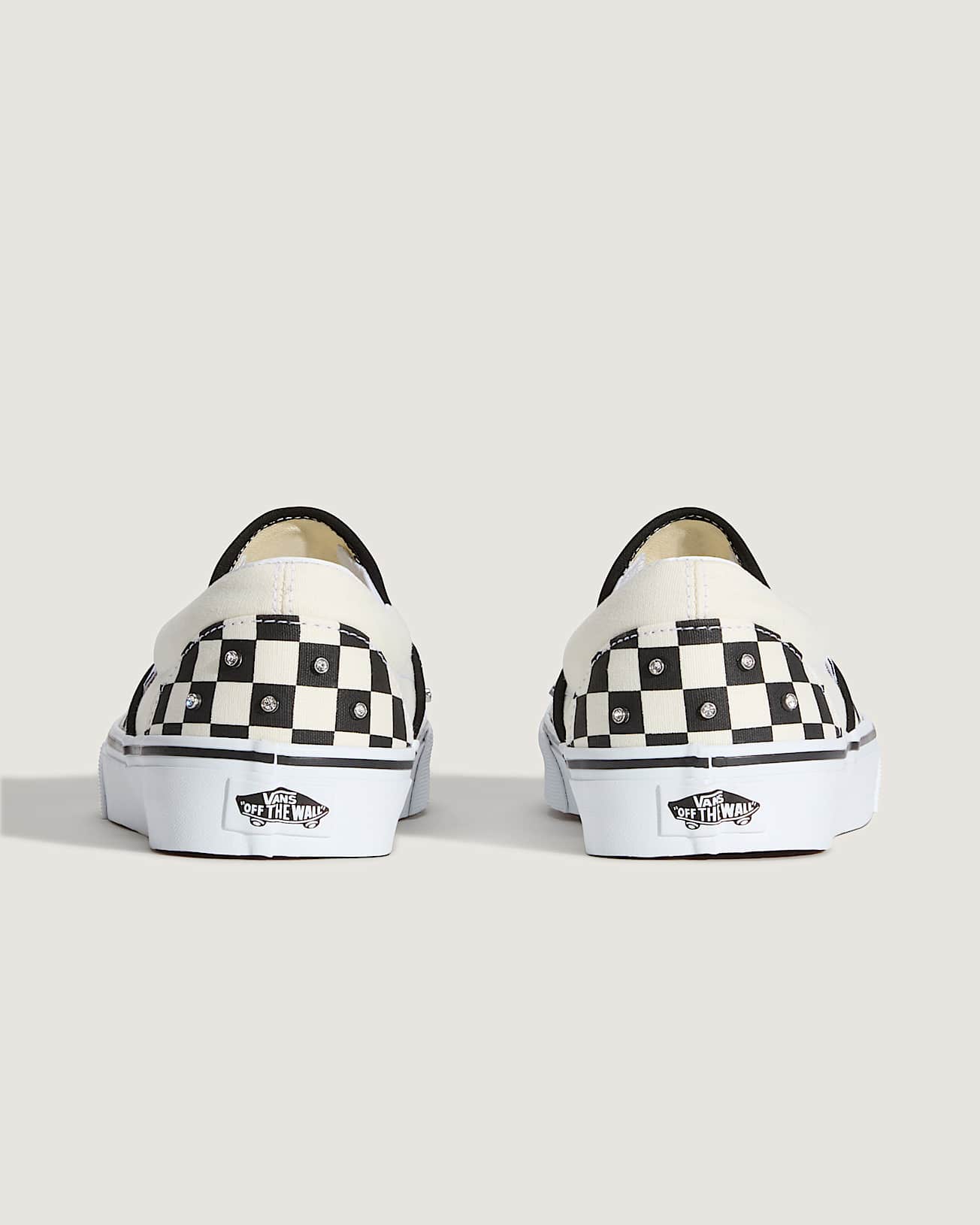 Ténis Slip-On Checkerboard Rhinestone - 4