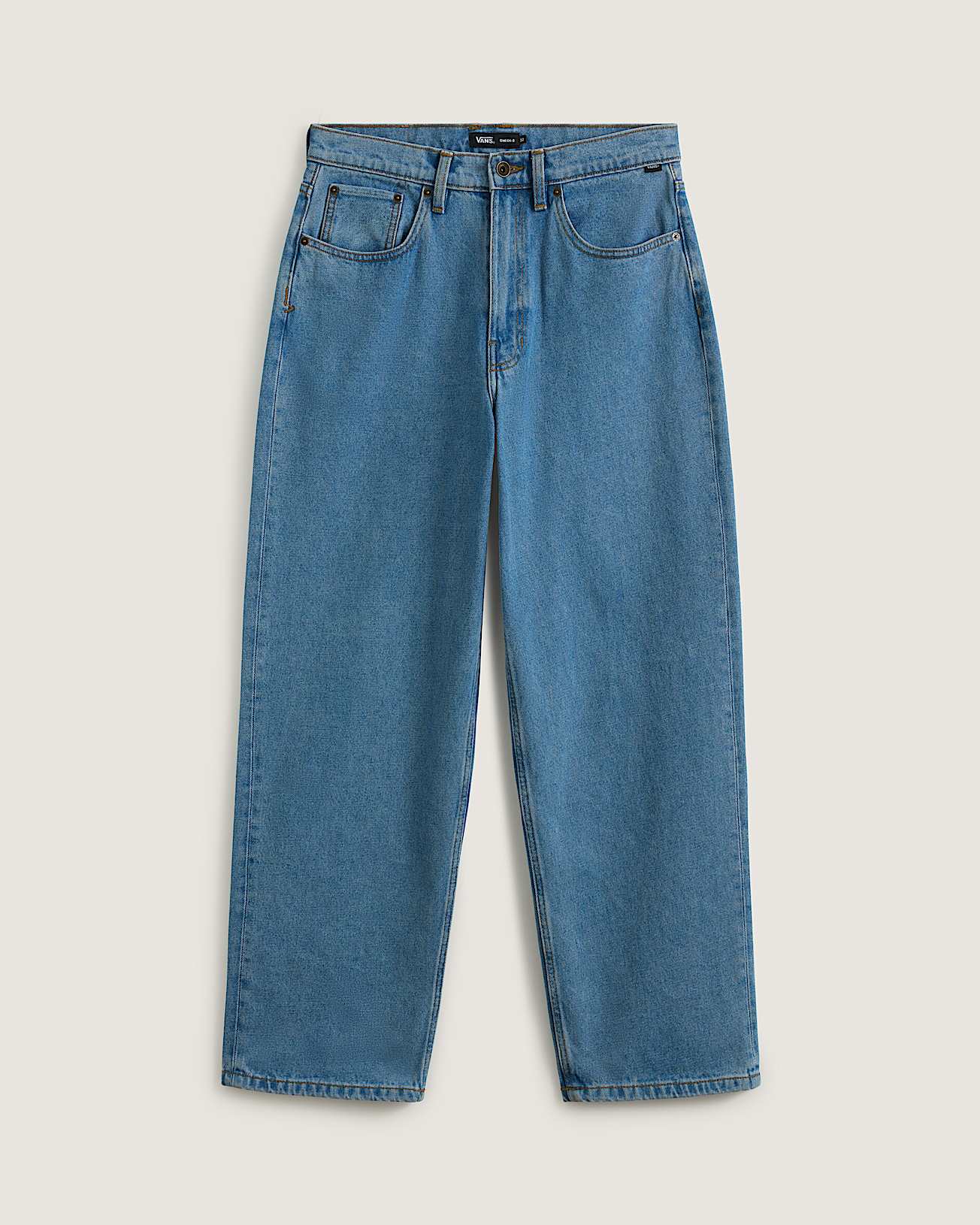 Check-5 Baggy Denim Trousers in Blue| Vans SE