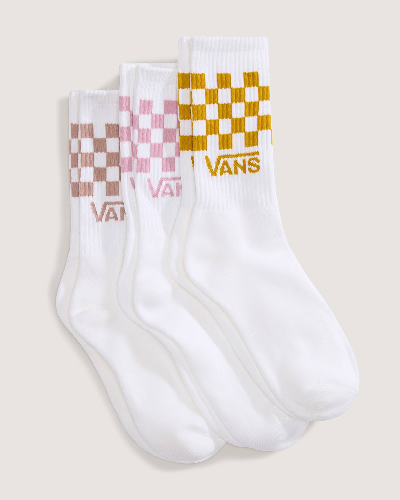 Classic Check Crew Socks (3 Pairs) - 2