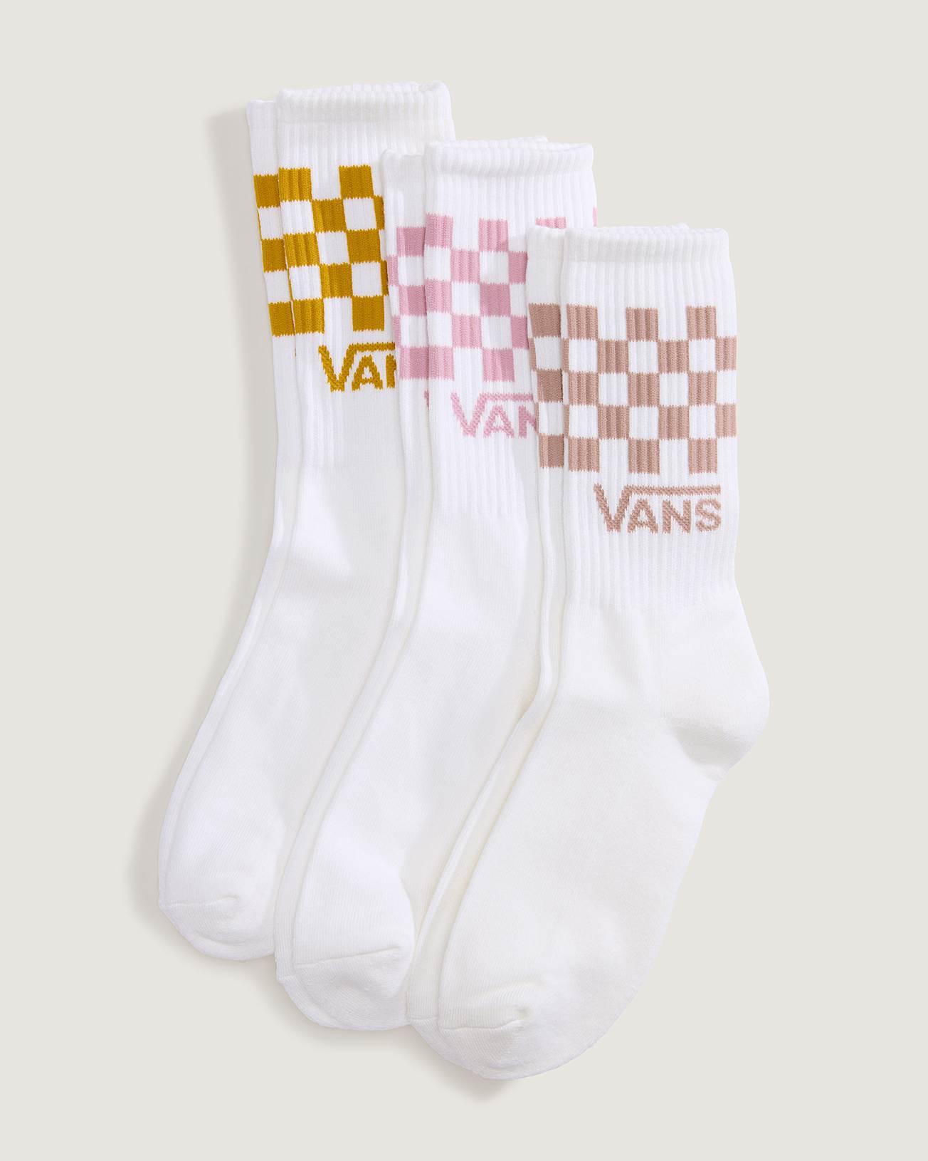 Classic Check Crew Socks (3 Pairs) - 1