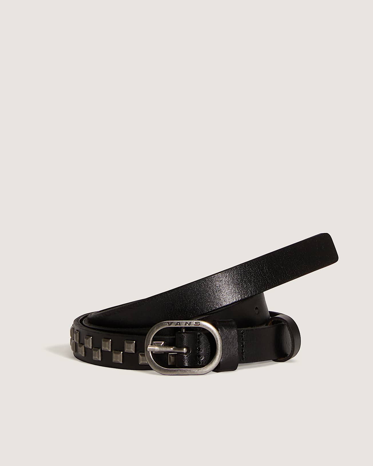 Check Leather Belt - 1