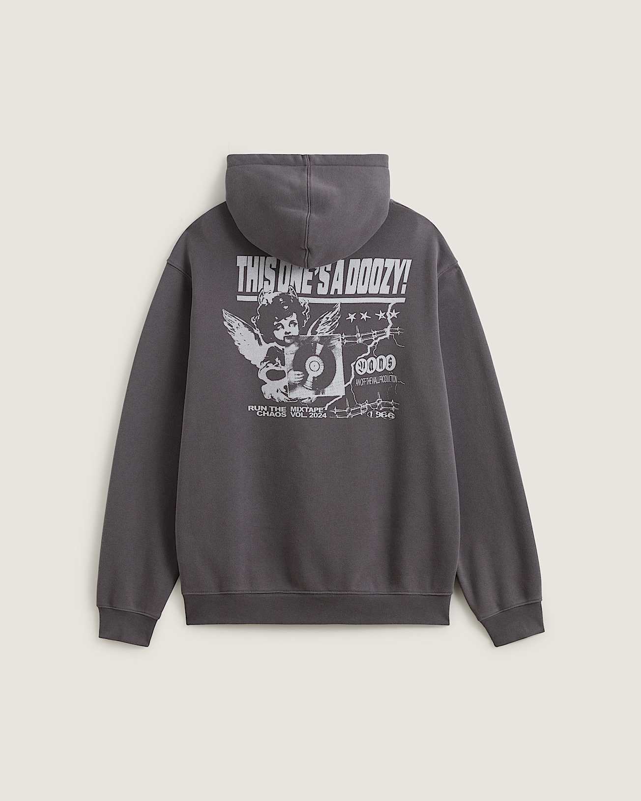 【VANS】 ★ Loose Fit Pullover Hoodie ★ Grey Skate Classics Loose Vans Hoodie in cementheather for men