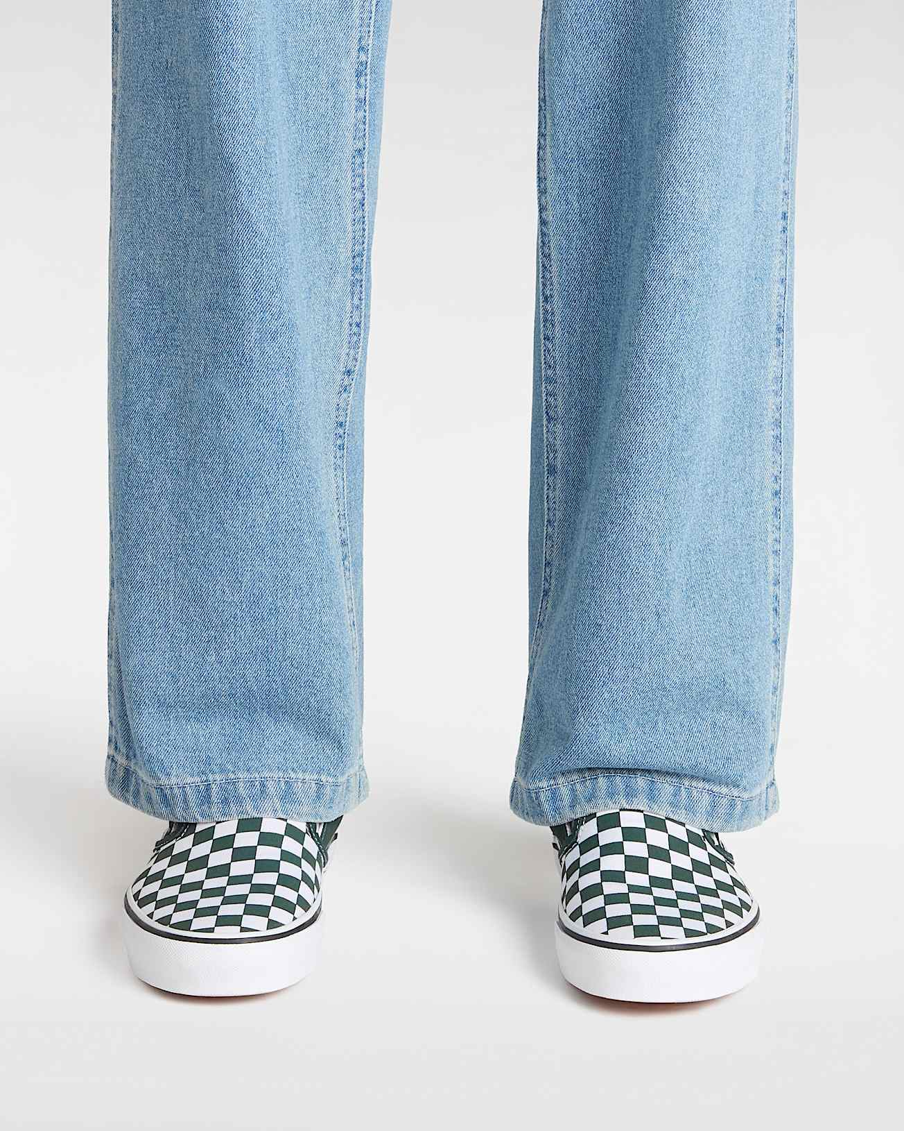 Classic Slip-On Checkerboard Shoes - 5