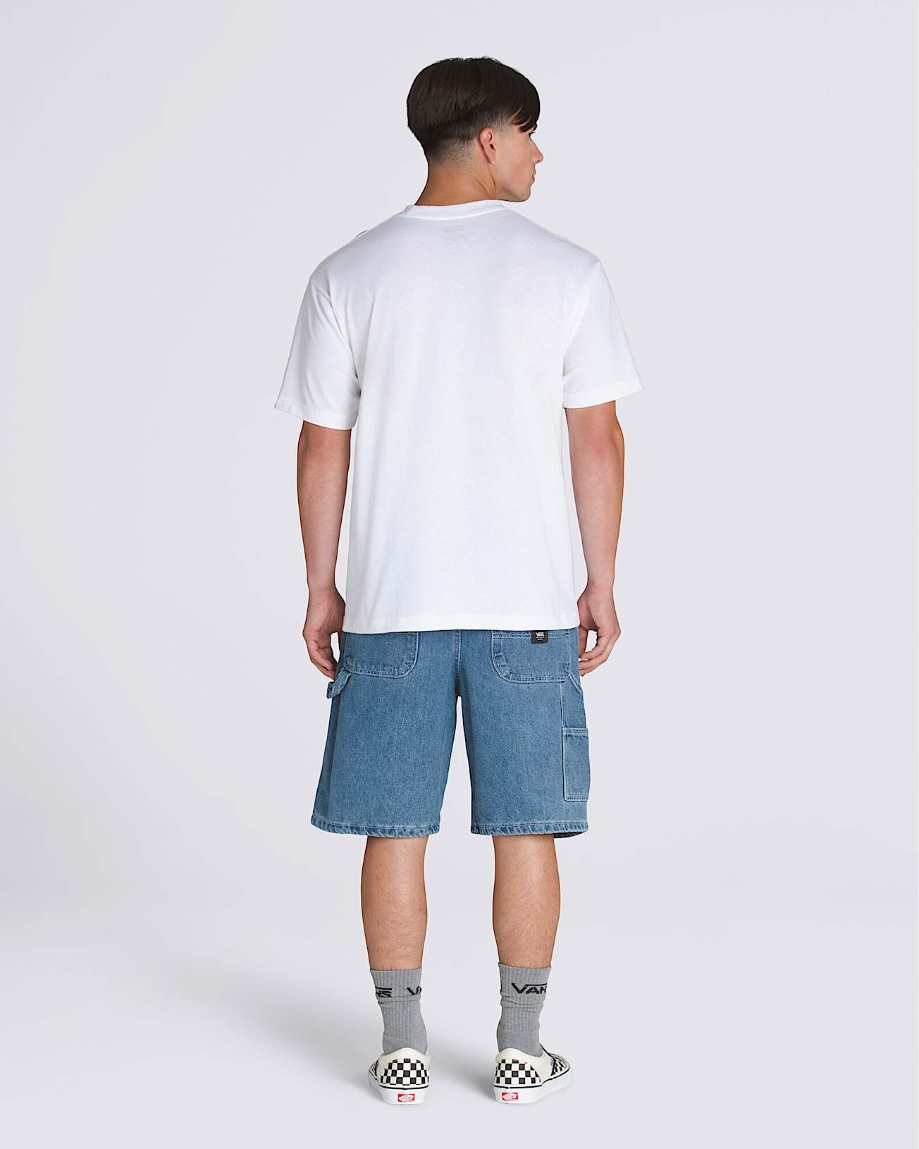 Drill Chore Loose Denim Shorts - 3