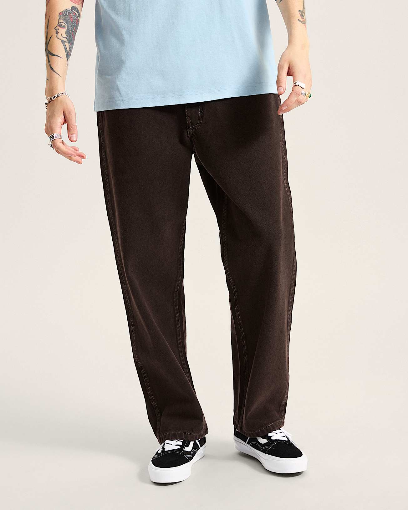 Skate Check-5 Loose Denim Trousers