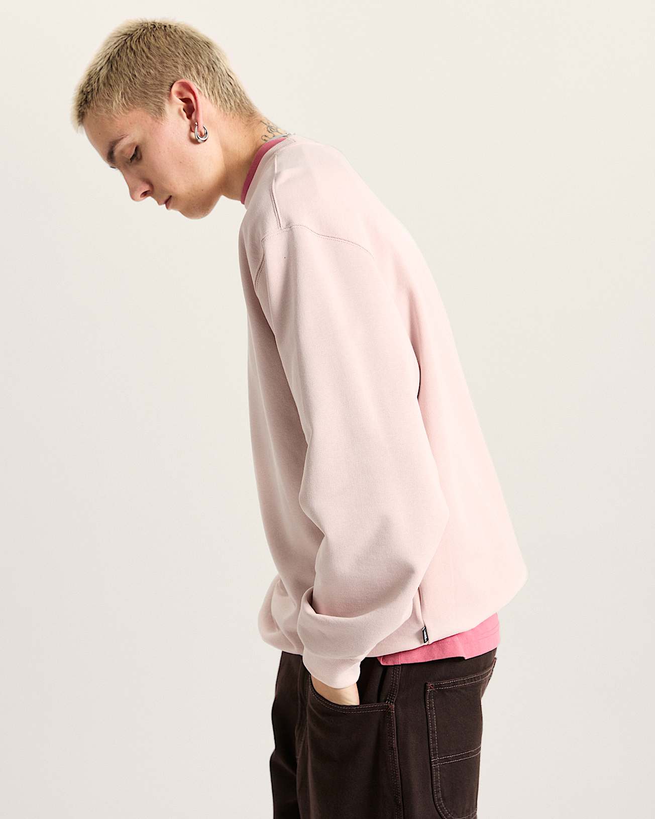 Salton Crew Sweatshirt in Pink| Vans UK