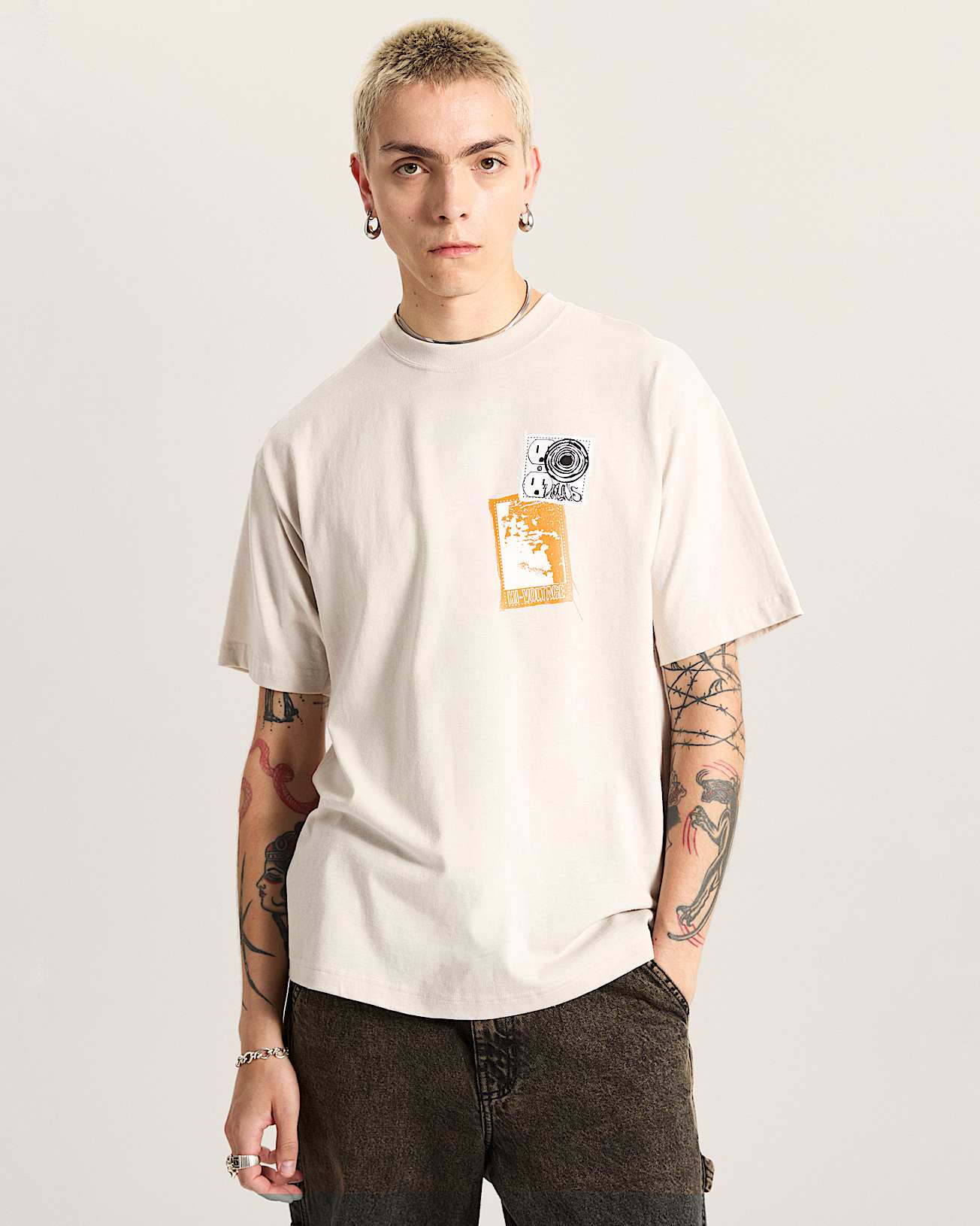Punk Patch T-Shirt in Beige| Vans DK
