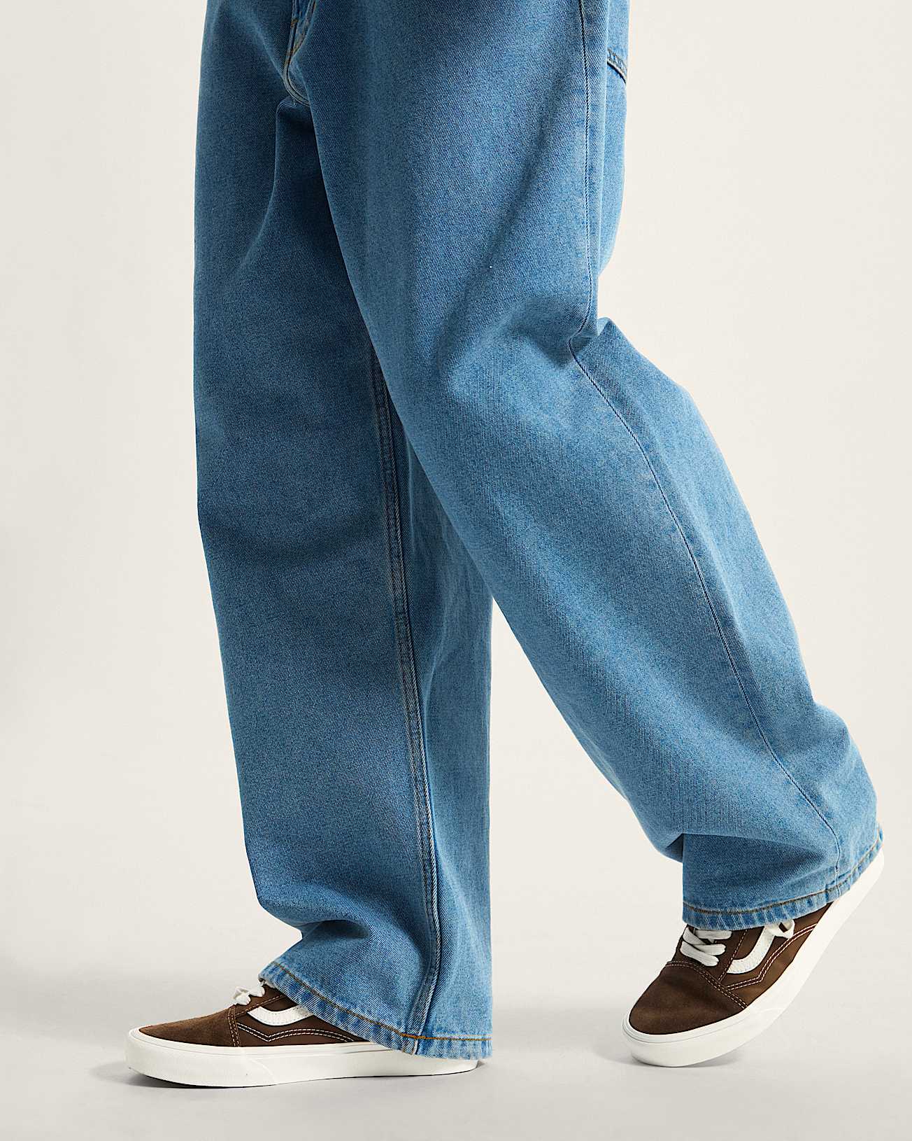 Check-5 Baggy Denim Trousers in Blue| Vans SE