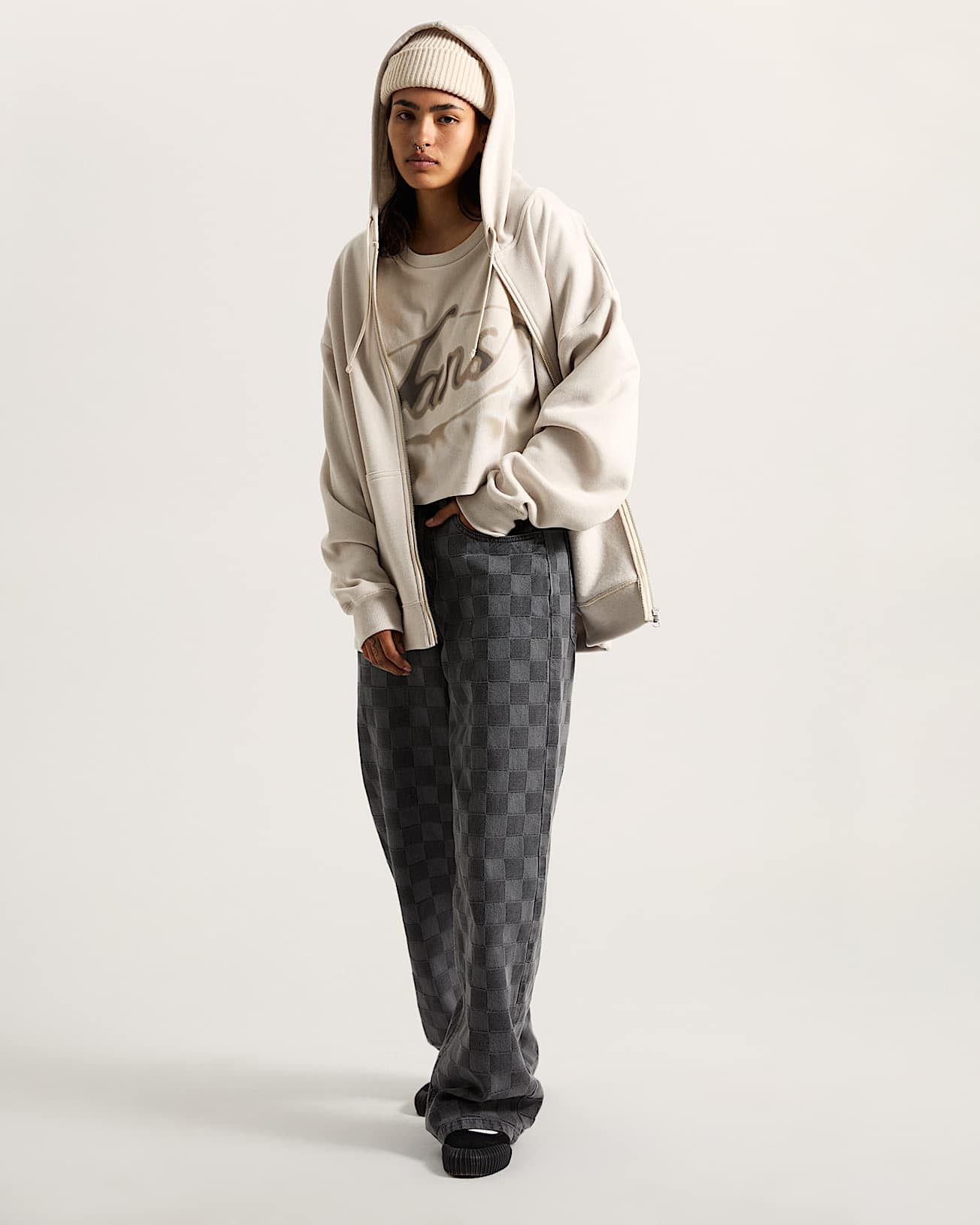 T shirt court Afterburn en Beige Vans LU