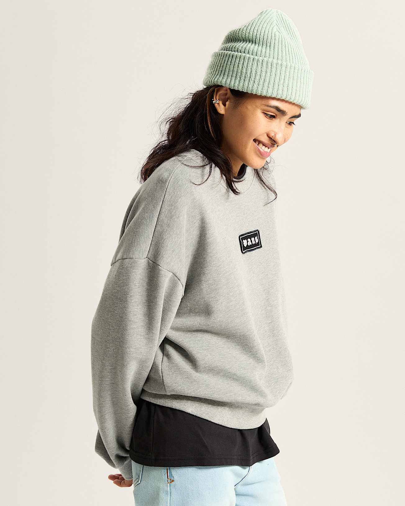 【YOURNUS】Helper Vintage Over Sweatshirt YOURNUS】Helper Vintage Over Sweatshirt スウェット・トレーナー